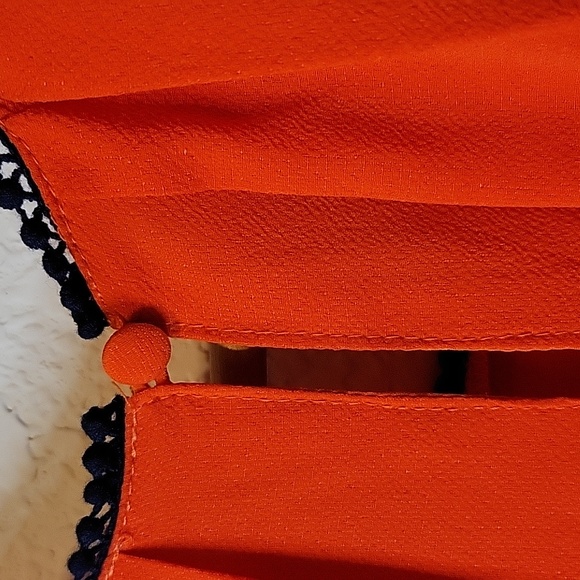 Umgee Red and Black pleated dress. Size small NWT - Picture 6 of 6